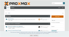 Desktop Screenshot of forum.proxmox.com