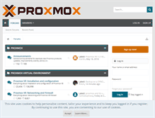 Tablet Screenshot of forum.proxmox.com